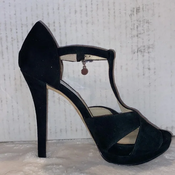 Michael Kors Black Open Toe Heels - Picture 2 of 4